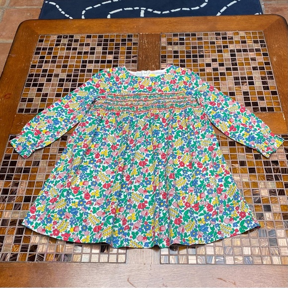 Mini Boden London Liberty Smocked Girls Dress - Picture 3 of 13
